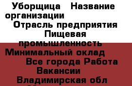 Уборщица › Название организации ­ Fusion Service › Отрасль предприятия ­ Пищевая промышленность › Минимальный оклад ­ 14 000 - Все города Работа » Вакансии   . Владимирская обл.,Муромский р-н